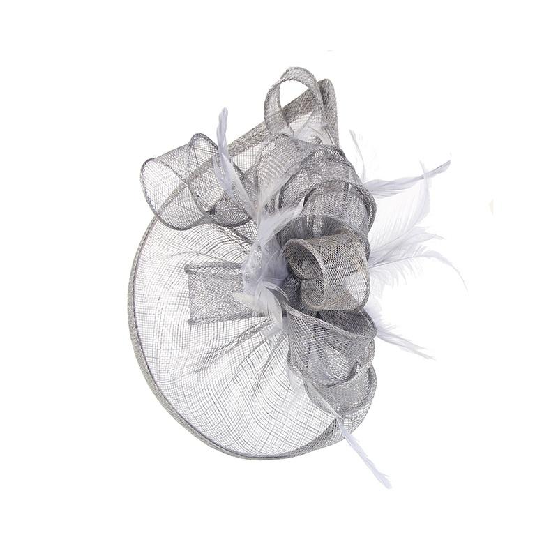Ethereal Fairytale Silk Flower Feather Headpiece For Women
