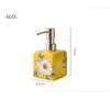 Ceramic Hand Wash Bottle Stainless Steel Pump Head Lotion Bottle  For Shampoo Shower Gel