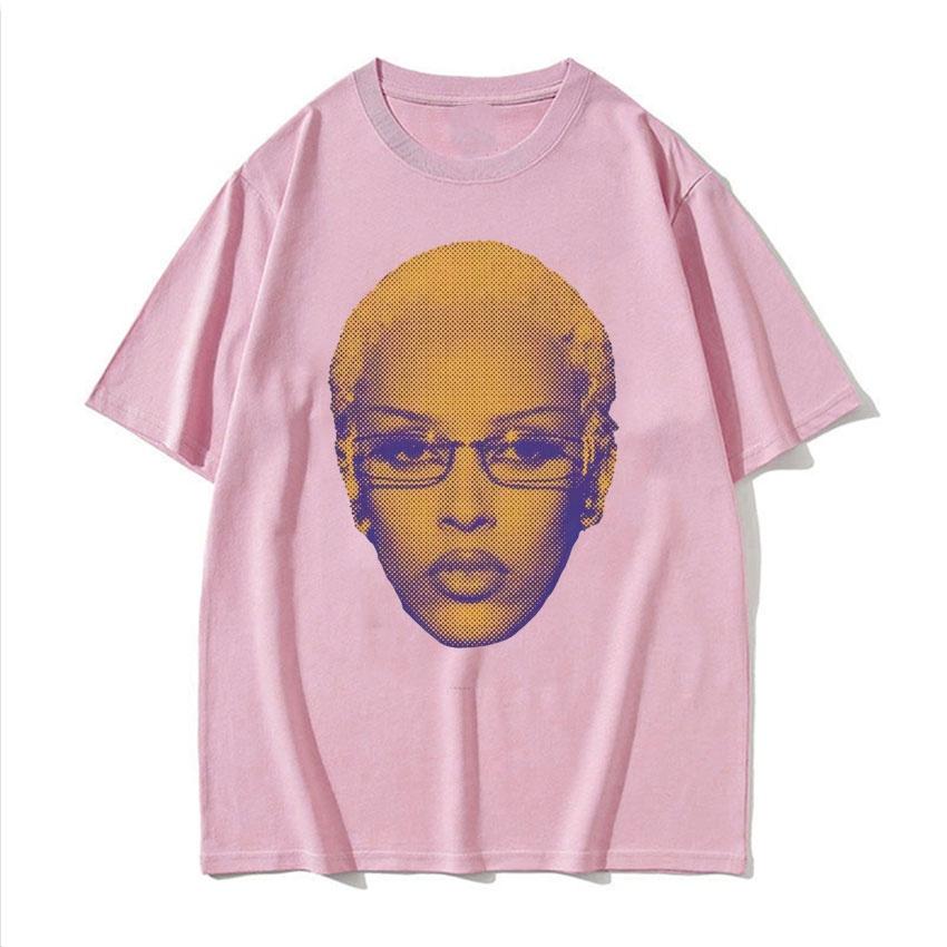 Retro Rapper Doja Cat Face Graphic Tee Shirt Unisex Unisex 90s Fashion Classic T Shirts Male Casual High Quality Y2k Clothes Tops