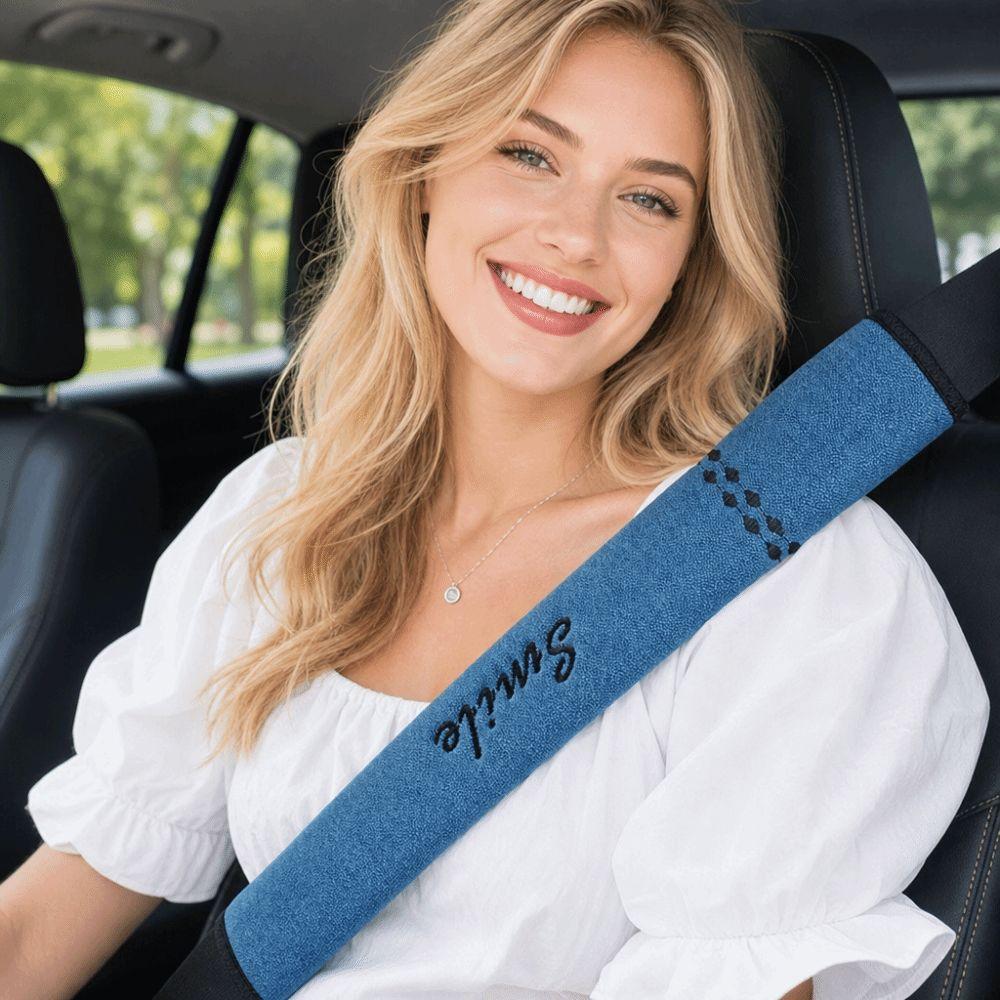Adjustable Car Safety Belt Shoulder Pad Polyester Shoulder Guard Durable Car Seat Belt Cover Kids