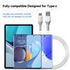 USB Type C Fast Charging Data Unbreakable Silicone Phone Line Compatible with Various Models Smartphones Charging Cable