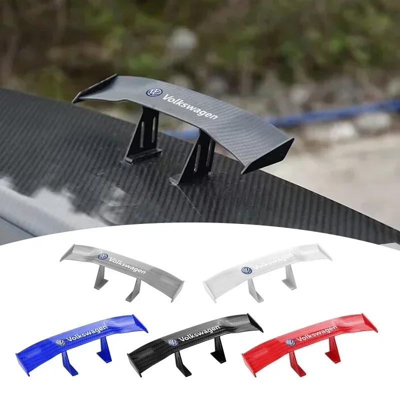 Kleiner Auto-Heckflügel Schwarz ABS Mini-Heckspoiler Auto-Tuning-Werkzeug Für Volkswagen VW Golf 4 7 MK3 4 7 Touran Polo Passat