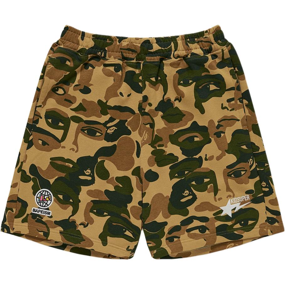 A Bathing Ape x Kidsuper camouflage-print