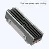 High Efficiency Cooling Solution For M.2 12 2280 SSDs Featuring Aluminum Construction And Silents Operation