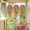 Garden Decoration Accessories Artificial Hanging Flower Faux Silk Orchid Colorful Flowers Outside Garden Porch Decorative
