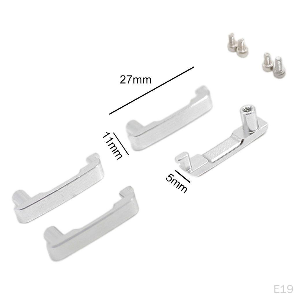 4 Piece Upgrade Door Handle with 1:10 Screws Model Accessories for DIY Replacement Parts