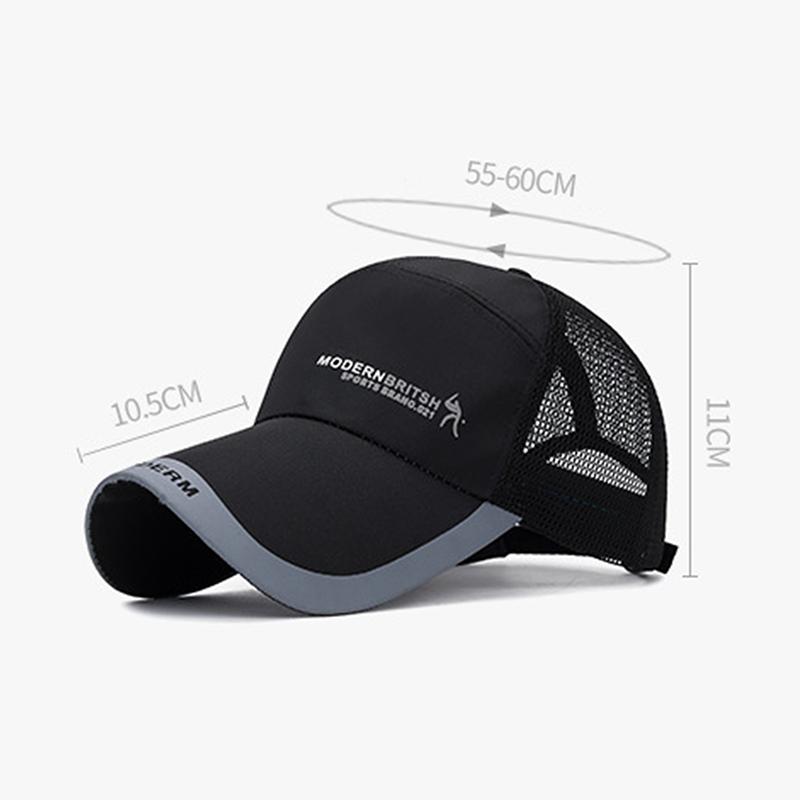 2025 Summer Wide Brim Baseball Cap Sports Hat Unisex Sun Hat Outdoor Quick-Drying Mesh Cap Breathable Duck Tongue Cap