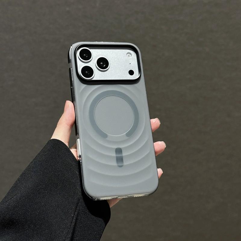Magnetic Phone Case IPhone 18 Pro Max 17 With Macaron Wave Dual-Tone Edge Anti-Shock Full Cover