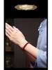 Genuine Natural Cinnabar Wanshan Bracelet - High Content Red & Purple Design for Men/Women