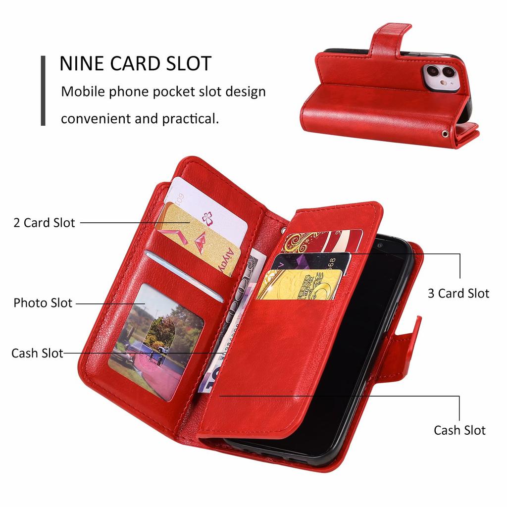 Leather Case For iPhone 8 7 6 6S Plus SE X XR XS Flip Wallet Case for iPhone 14 13 12 11 Pro Max Coque Business Funda