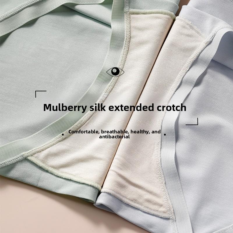 Women's Spring and Summer 10A Antibacterial Extended Mid Waist Triangle Underwear