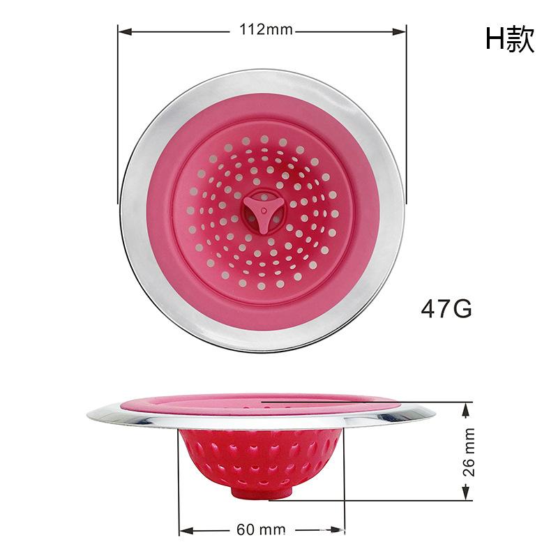 Kitchen Sink Filter Stainless Steel Sink Sewer Mesh Strainers Kitchen Tools Bathroom Floor Drains Hair Catcher Waste Plug Filter