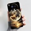 Phone Case For Tecno Camon 40 Premier 5G Bumper Soft Silicone Unique Design Black Case Ins Style Floral Painted Shockproof Cover