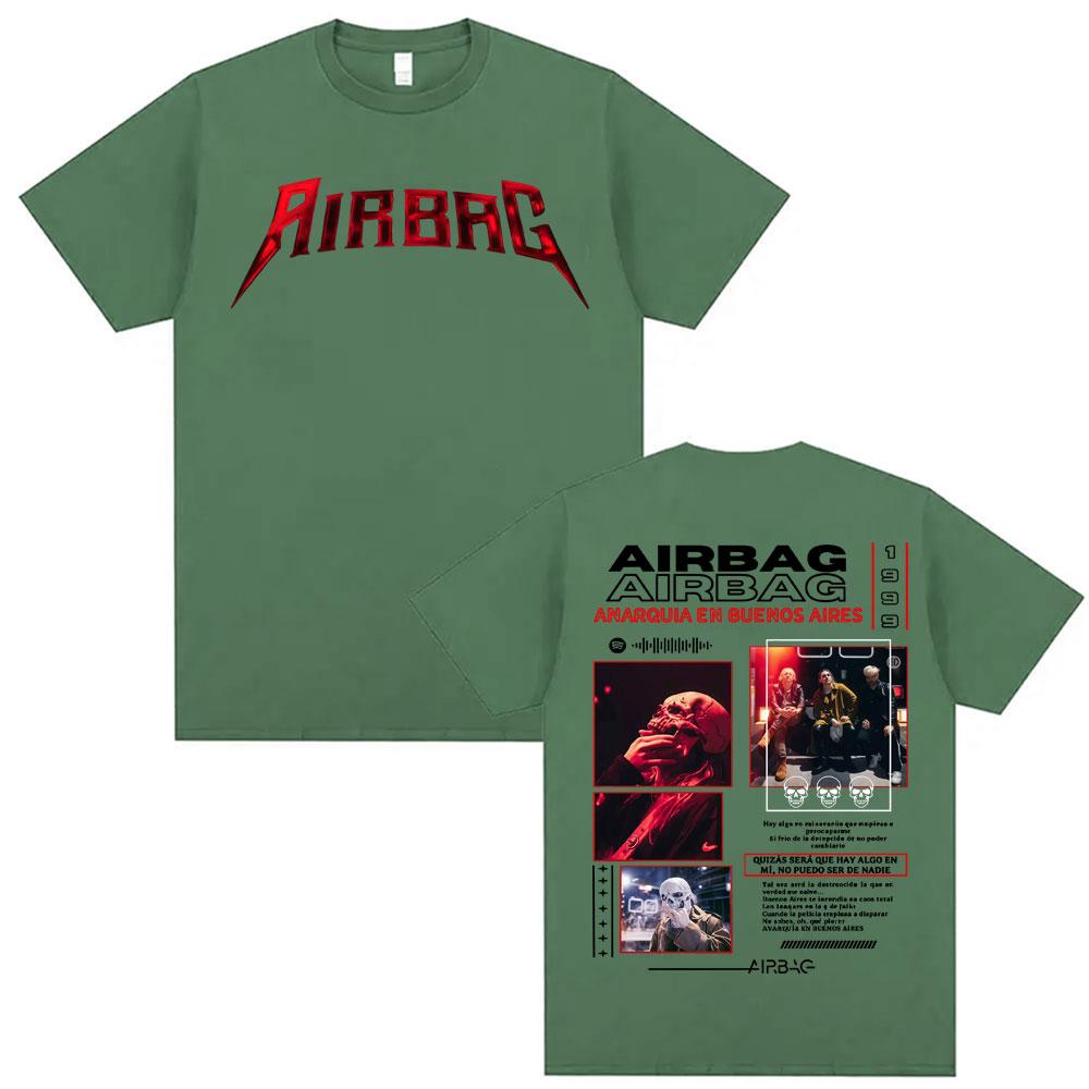 Singer Airbag Anarquia En Buenos Aires Album 2026 Tour Tee Shirt Unisex Women Fashion Vintage 100 Cotton Short Sleeve Tshirt Tops