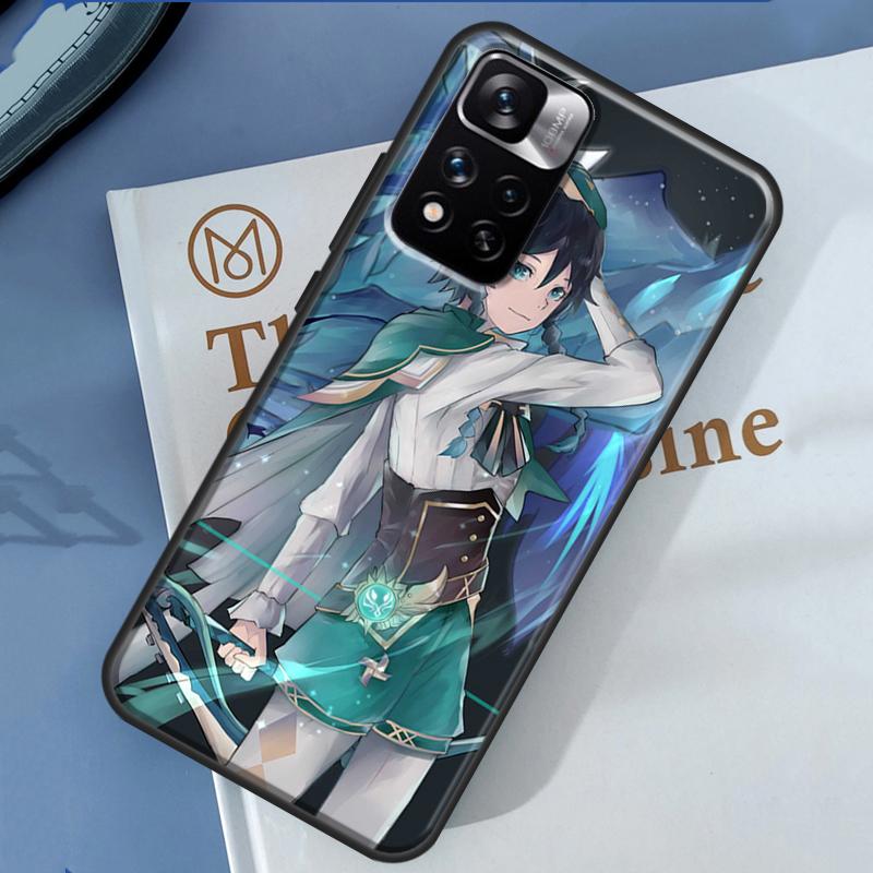 Genshin Impact Venti Case For Xiaomi Redmi Note 13 12 11 9 10 14 Pro 9S 10S 11S 12S Redmi 14C 10C 12C 13C Cover