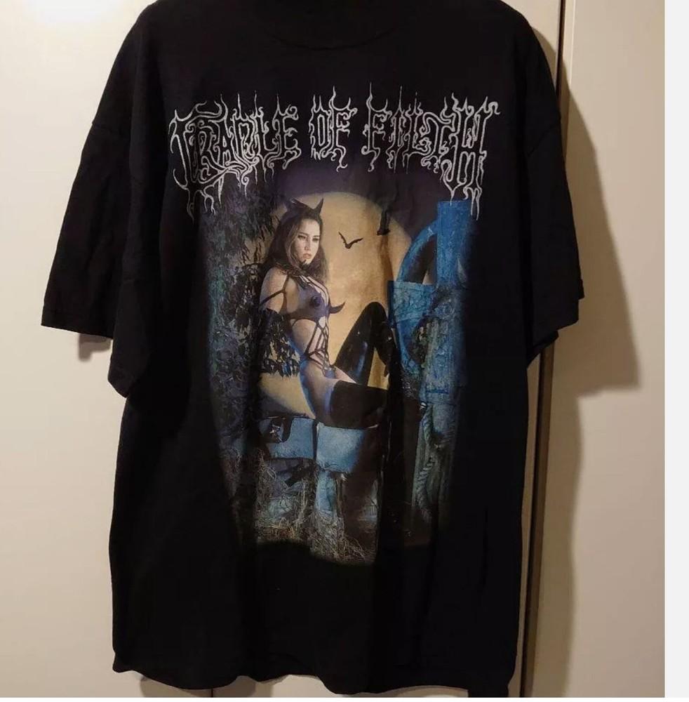 Винтажная Крипториана Cradle Of Filth Футболка Классическая Мужская Черная S-2345XL Унисекс Футболка M