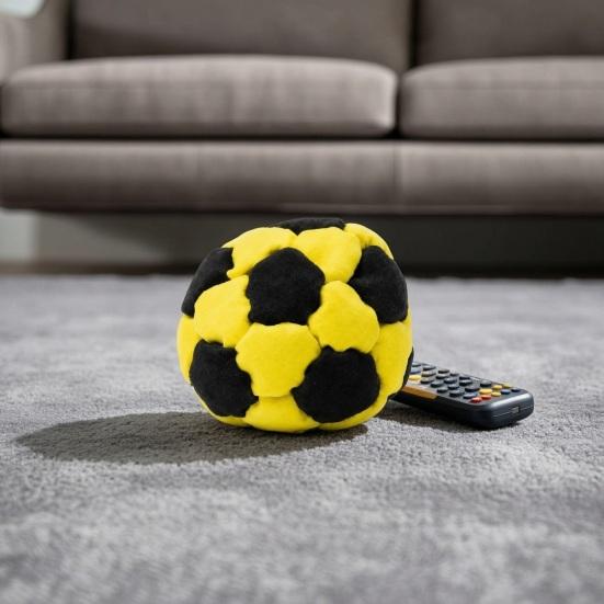 1/3/6Pcs Plush Football Footbags Hacky Sack Ball, Handmade Multicolored Throwing Beanbag, Kids Adults Juggling Kick Ball for Indoor Outdoor Play