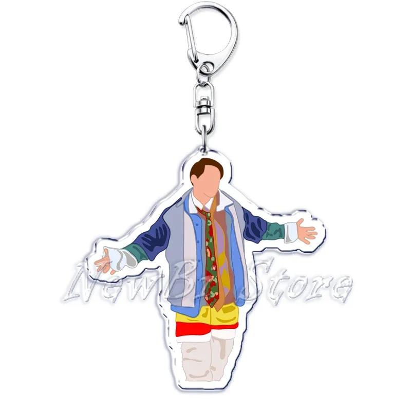 

Classic TV Show Acrylic Keychains Ring for Accessories Bag Women Friends Quotes Letters Pendant Keyring Jewelry Fans Gifts