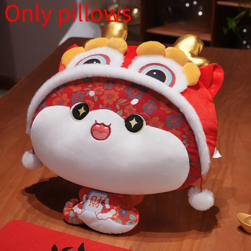 Schlangenplüschkissen mit gesticktem Cartoon-Design für Büronap und Autositzstütze