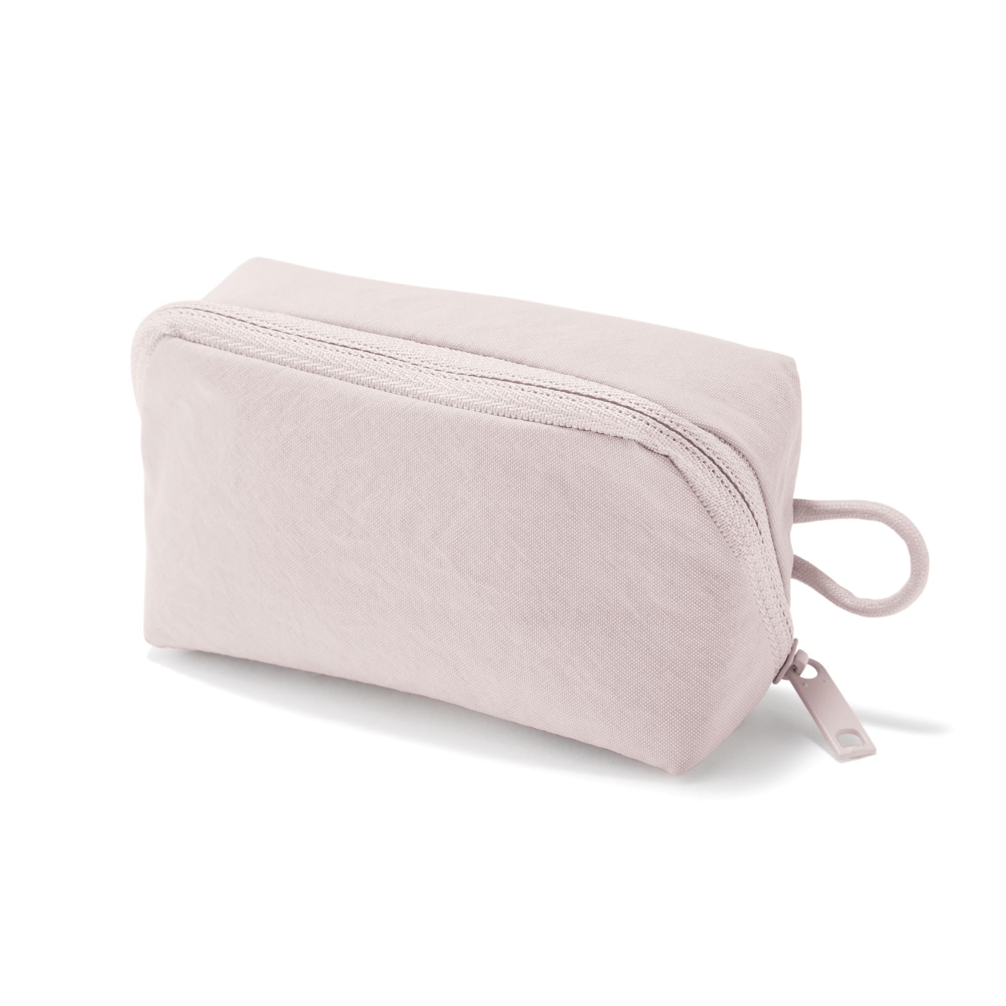 Косметичка MUJI из нейлона с широким открытием - Розовая, Маленькая (11x6x3,5 см), Японская минималистичная дорожная сумка розовый