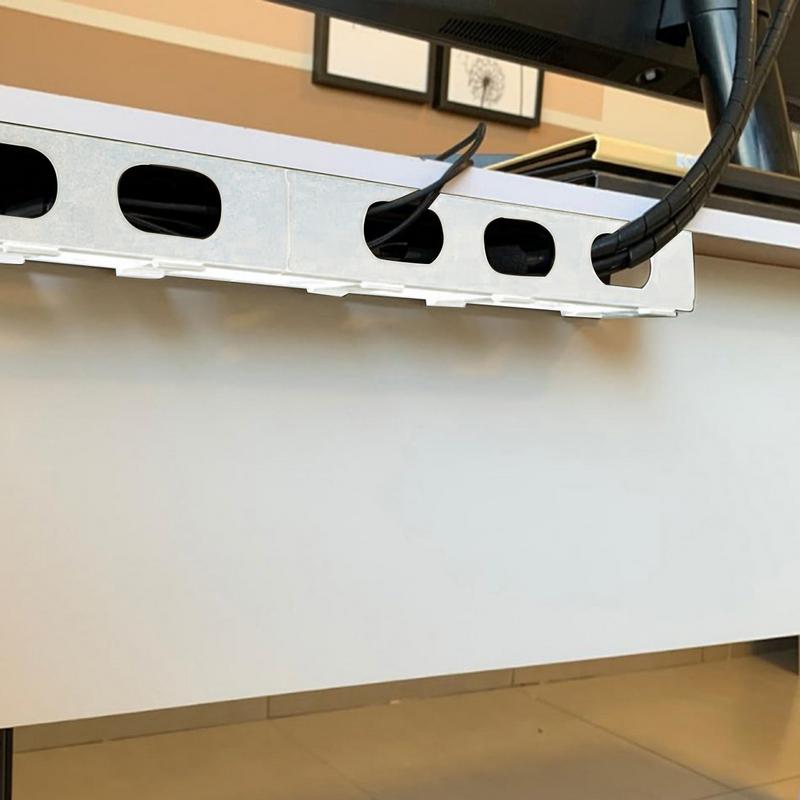 Desk Wire Organizer Cable Rack Horizontal Wire Organizers Cable Manager Multifunctional Cord Organizer Wire Management Rack For