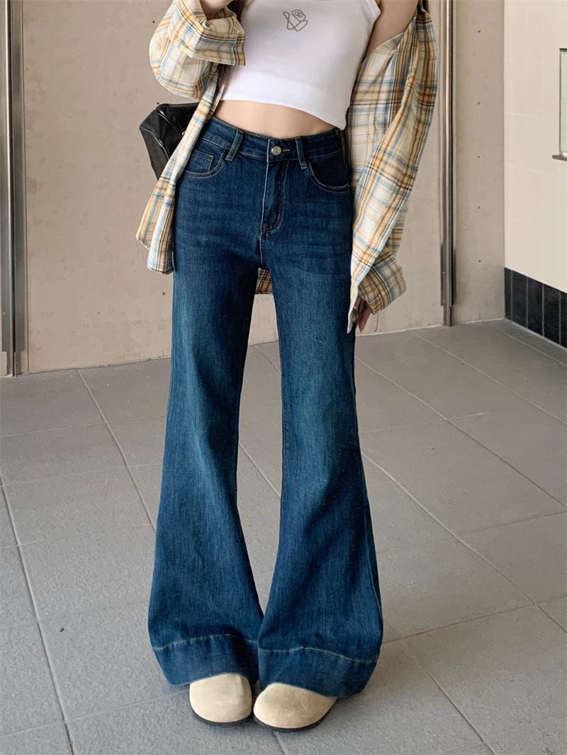 Women s High-Waist Stretch Micro Flare Jeans - 2026 American Retro Style Extra Large