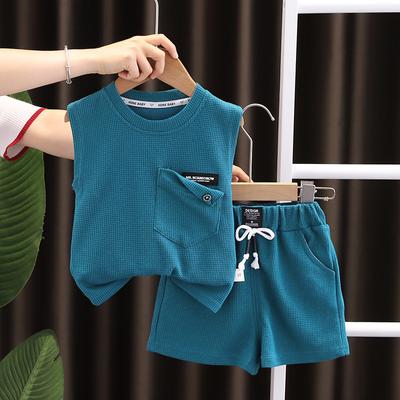 Sommer Baby Mädchen Kinder Jungen Weste Shorts Zweiteilige Sets Outfits Kleinkind Lässig Sport Kinder Trainingsanzüge