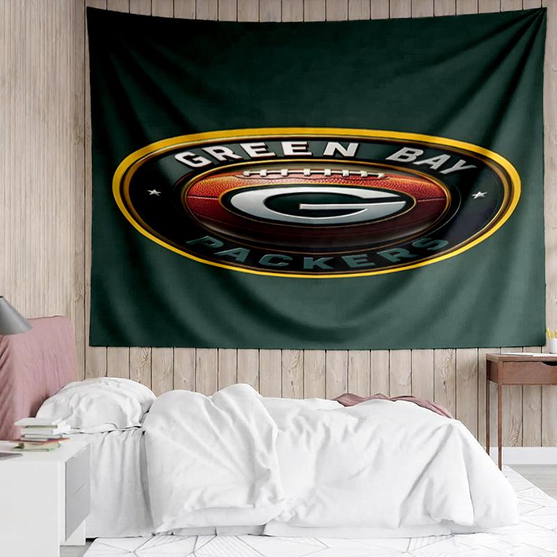 Green Bay Packers Pride Tapestry Accessories Playroom Tapestry, for Bedroom,Livingroom, Dormitory Room Wall Decor Fan Birthday Gifts