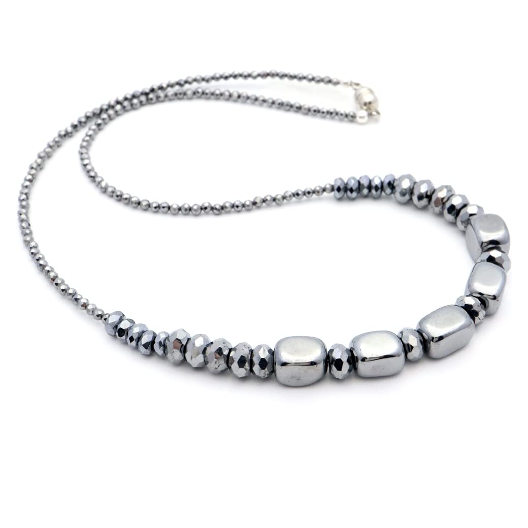 

[ЗОЛОТИЙ КАМІНЬ] Намисто з кристала терагерца з галтованим градієнтним каменем сили, довжиною приблизно 40 см