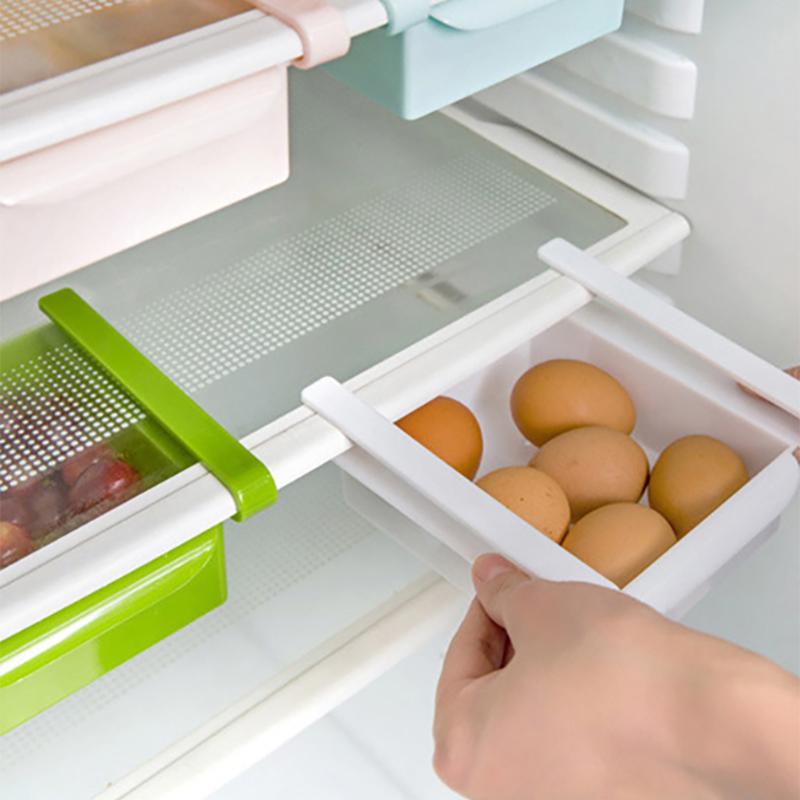 1pc-Refrigerator Storage Box Kitchen Accessories Space-saving Cans Finishing Four Case Organizer Creative Twitch Type Glove Box