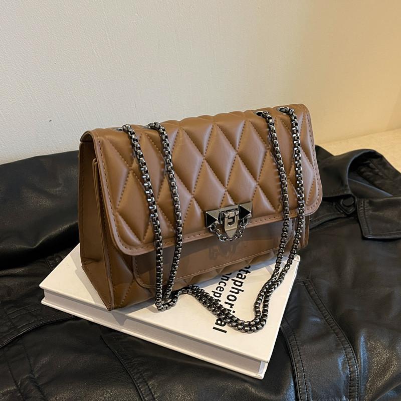 Pu Crossbody Bag With Quilted Pattern And Magnetic Closure For Daily Use