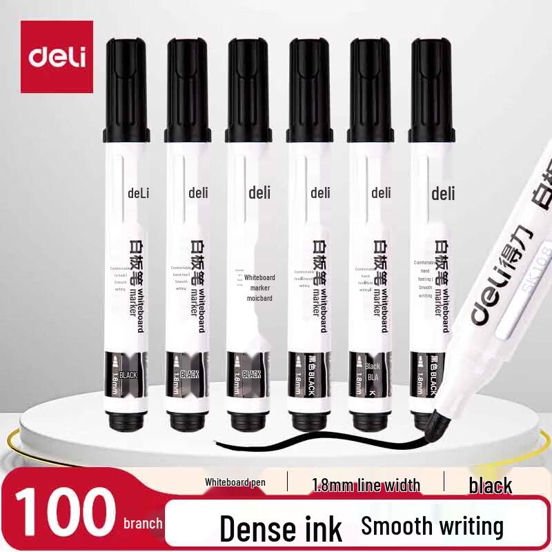 Deli SK108 Broad Tip Erasable Whiteboard Markers