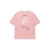FILA Fusion Ins Style Colorful Letter Logo Sports Casual Round Neck Short Sleeve Drop Shoulder T-Shirt Unisex Tops Pink T11U216103F-PK