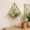 Wooden Hydroponic Plant Holder Vase Flower Pot Minimalist Wall Mounted Planter  Wall Mount