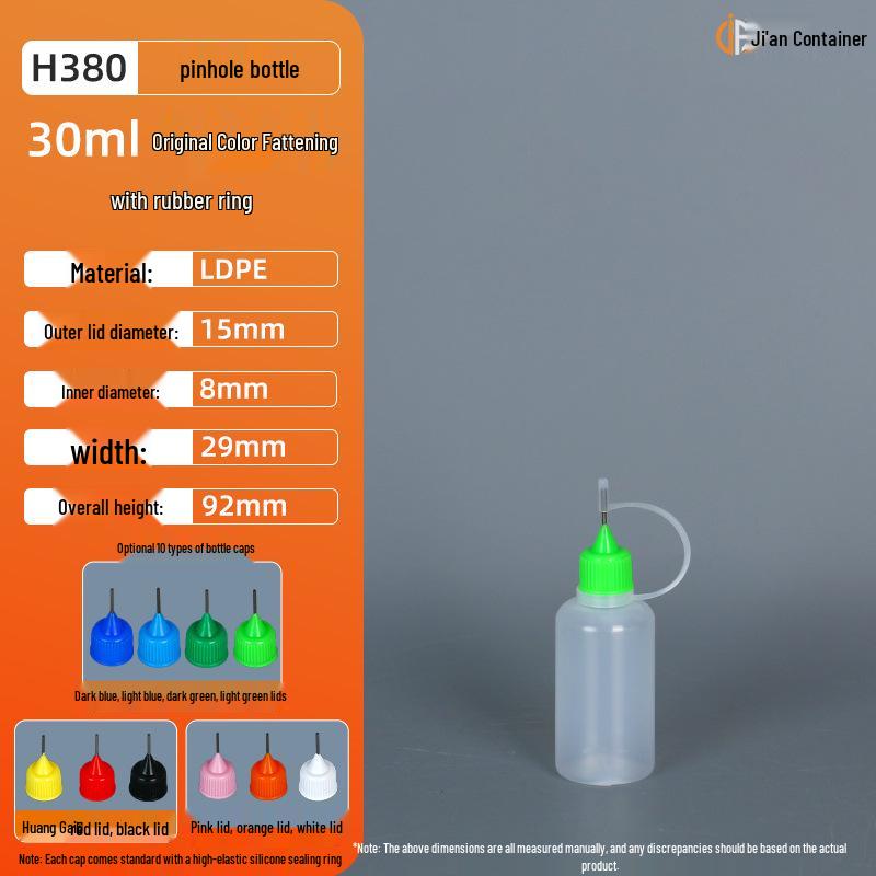 Translucent LDPE Pinhole Oil Bottle 5ml-120ml for Nail Art Glue