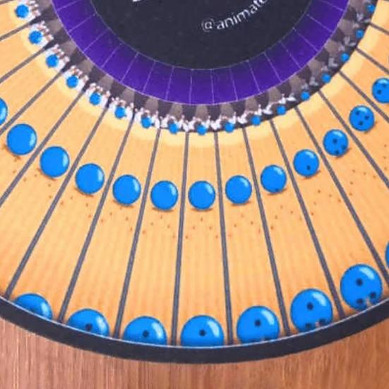 2/3 Peças Slipmat Animado Zoetrope 12 polegadas Ilusão Óptica Tapete de Toca-discos Slipmat de Vinil Animado com Efeito de Movimento Zoetrope Disco Visual Cinético