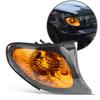 Pair of Corner Light Lens Turn Signal Light Cover Yellow Lens for BMW E46 3-Series 4DR 2002-200