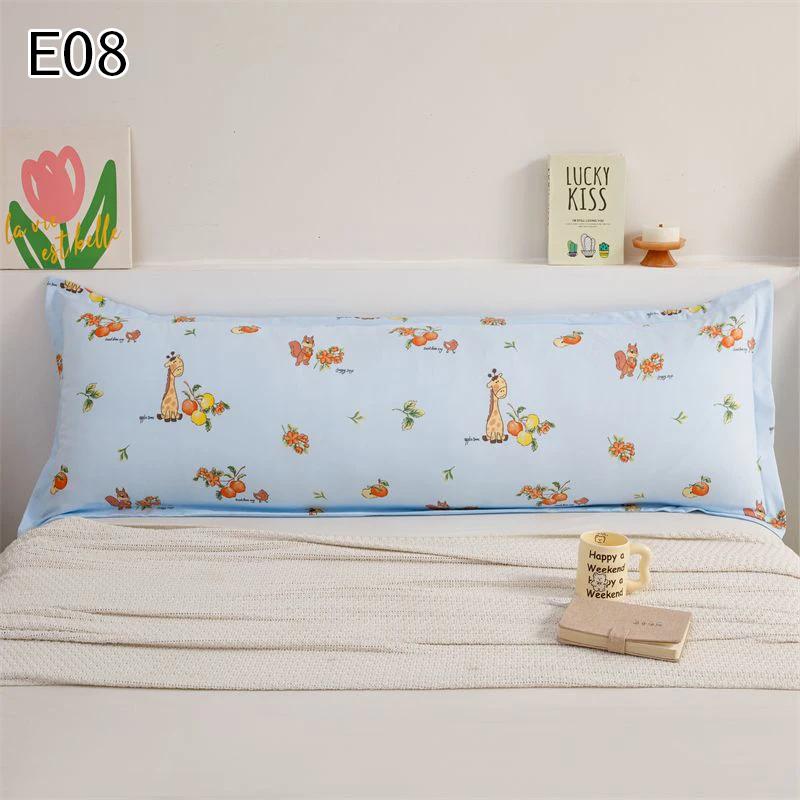 1Pcs 150Cm Lover One Piece Double Long Pillowcase Printed Home Sleeping Couple Pillow Cover Extended Bed Pillowcase Without Core