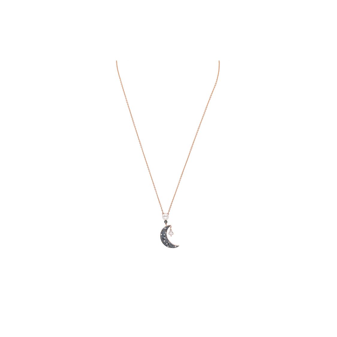 Swarovski Symbolica Mysterious Moon Crystal Imitation Crystal Stone Necklace Women necklace Dark-Gradient 5489534 White Box