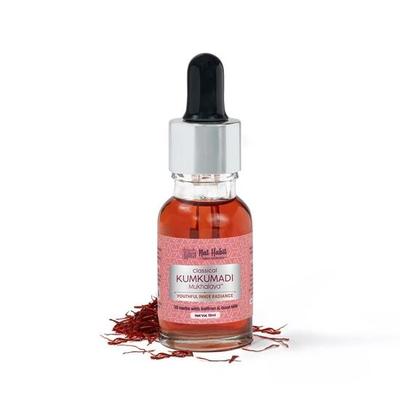 Nat Habit Ayurvedic Kumkumadi Face Oil - Klasyczny Kumkumadi Mukhalaya dla promiennej i młodej skóry, 10ml