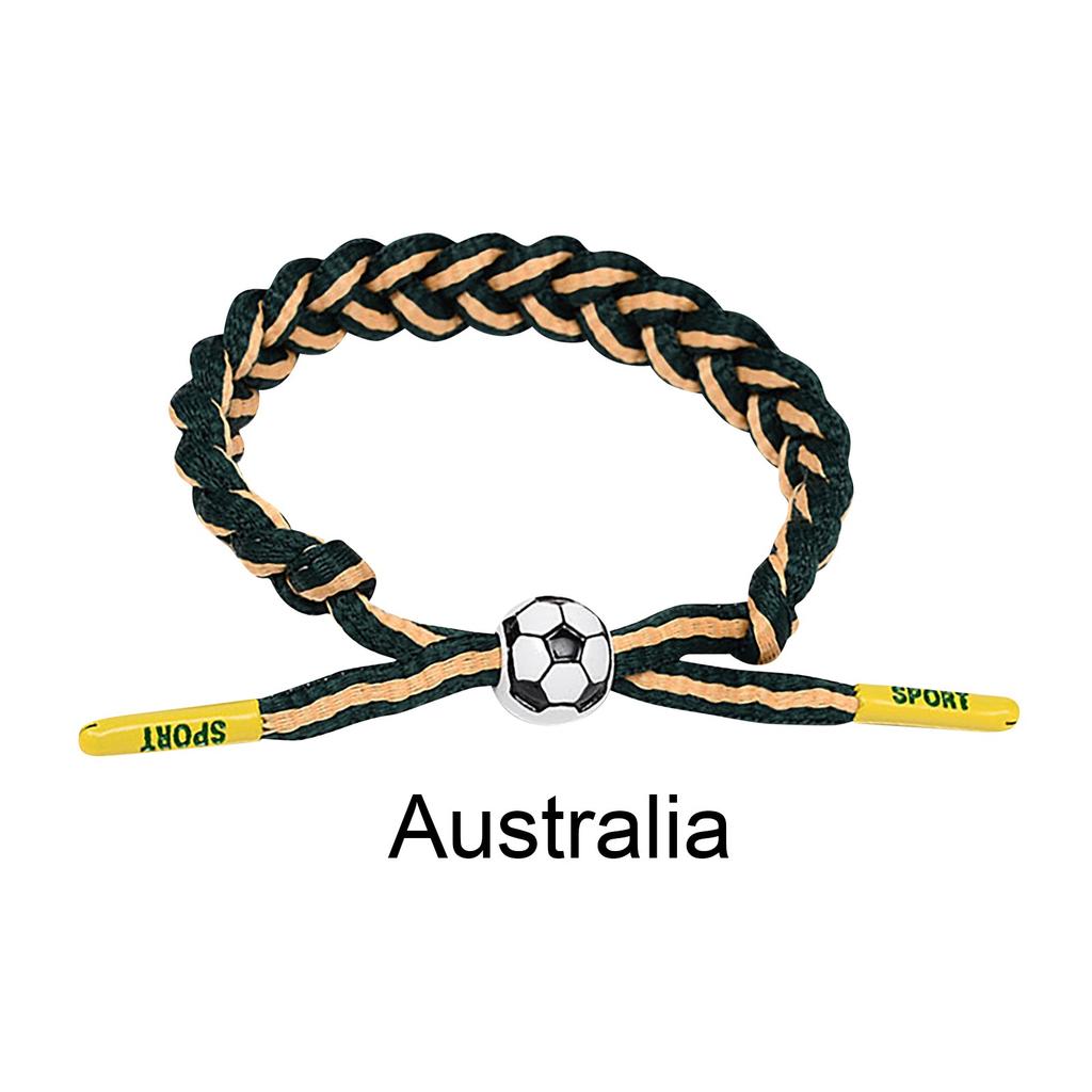 Football Team Fan Support Identification Woven Bracelet