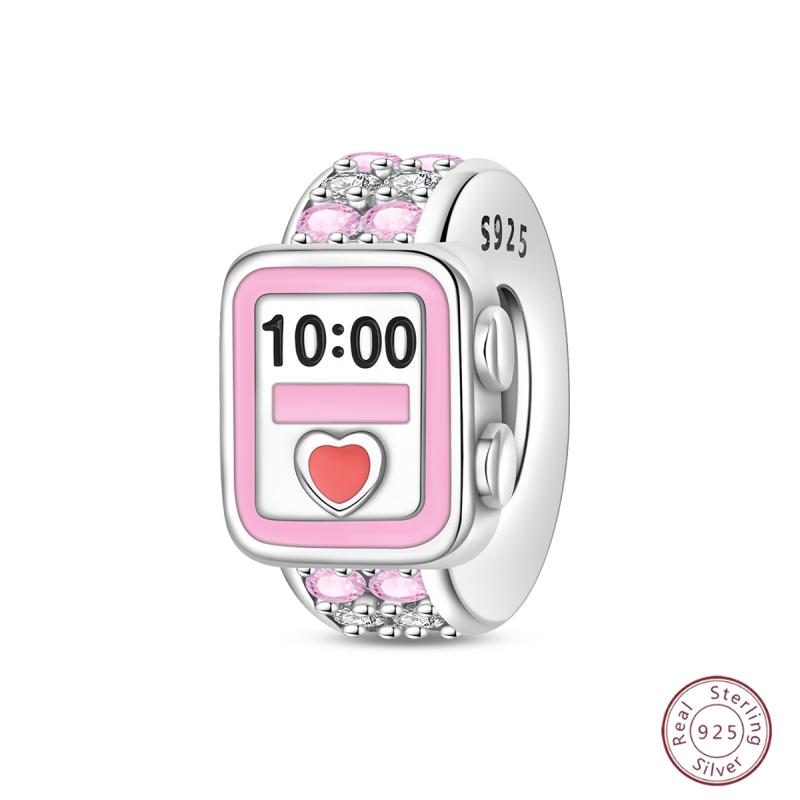 New Original Copper Beaded Bow Charm Blue Beads For Women Exquisite Diy Birthday Jewelry Gifts