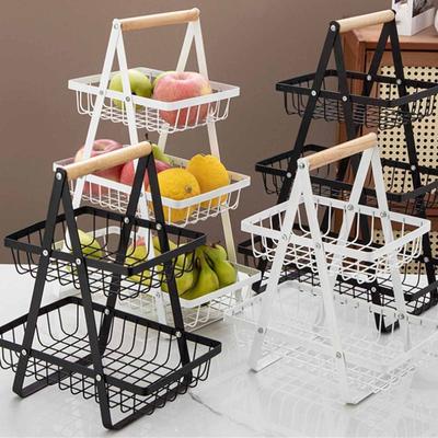 Multi-Layer Kitchen Fruit Basket, Snack Storage Rack, Countertop Organizer for , Vegetables & Snacks