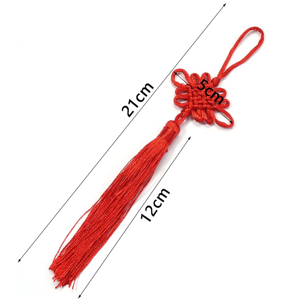 10pcs 21cm Chinese Knot Tassel Colorful Silk Fringe Tassel Trim For New Year Gifts Spring Festival Home Decoration Accessories