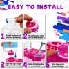 Upgrade Paint Brush Cleaner With Drain Button Water Circulation Paint Brush Cleaning Machine Cleaning Bucket  Kid Art Tools