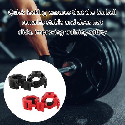 Barbell Clamps Fast Releases Barbell Collar Clip Nonslip Barbell Locking Plate Collar Clip for Workout Weightlifting