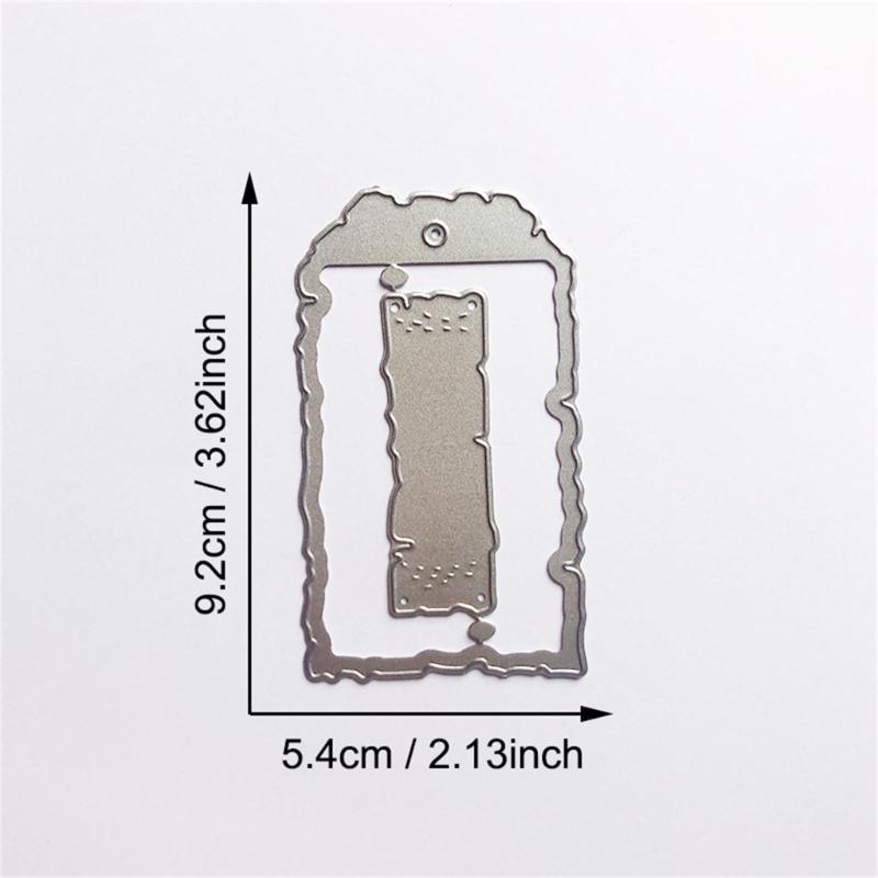 Label Pocket Metal Cutting Dies DIY Craft Carbon Steel Embossing Template Stencil Scrapbooking for Card Die Cuts Mold