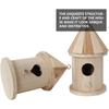 Wooden Hummingbird House Wild Bird For Outdoor Garden Yard Balcony Hanging Feeder Decoration Swallow Sparrow Nesting House