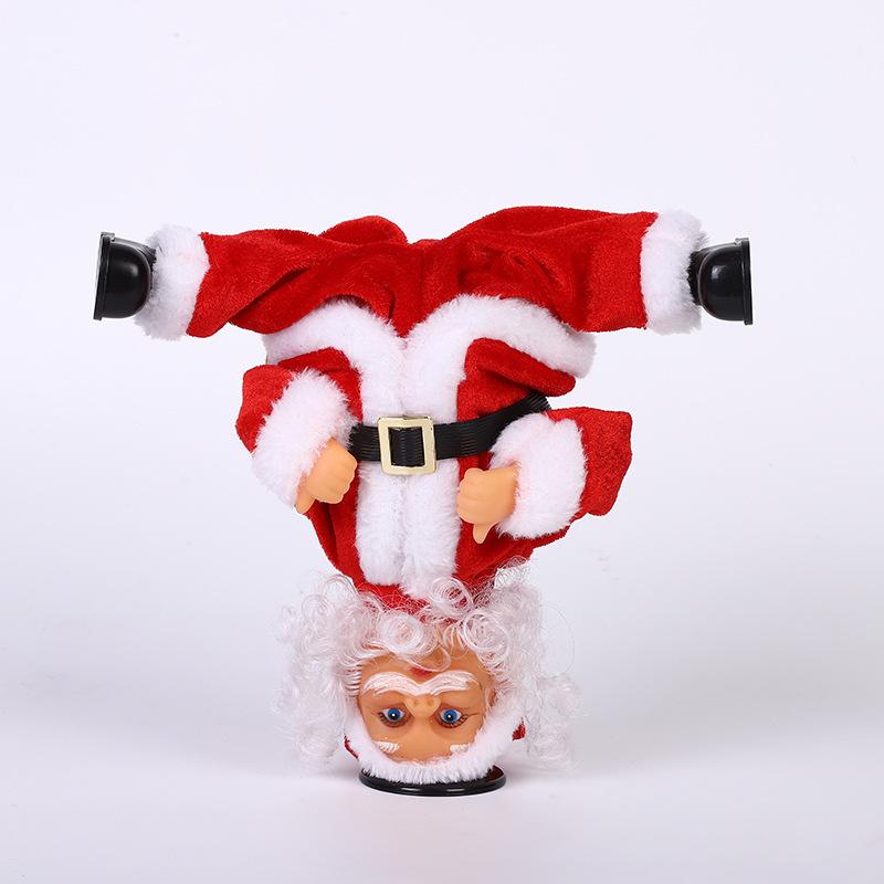 Electric Rotating Santa Claus Christmas Toy and Ornament 27cm