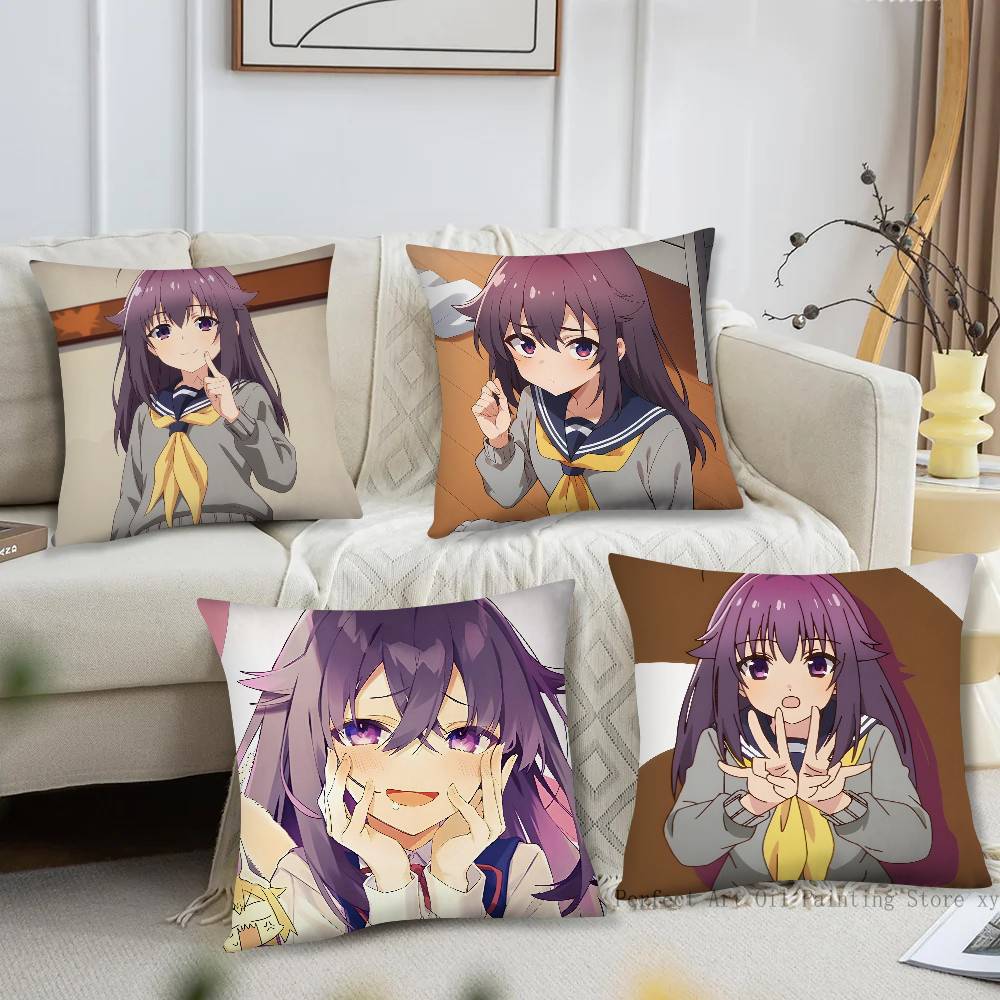 Anko Koshi Anime My Deer Friend NNokotan Pillow Case Fashion Square Pillowcase Bedroom Sofa Room Ins Decoration Leisure